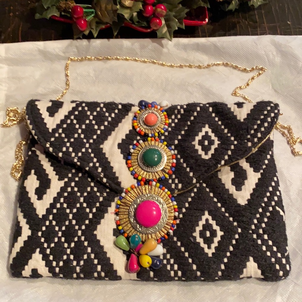 Steve Madden Brocade clutch